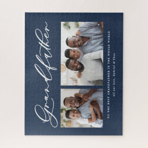 Modernes Kleinstgeschenk für Großvater mit mehrere Puzzle