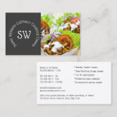 Modernes Koch Foto| frischer gesunder Salat Visitenkarte (Vorne/Hinten)