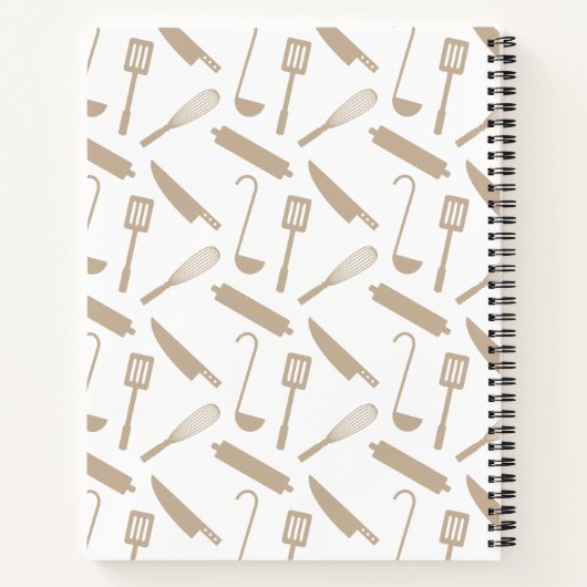 Modernes Kochbuch Notizblock (Rückseite)