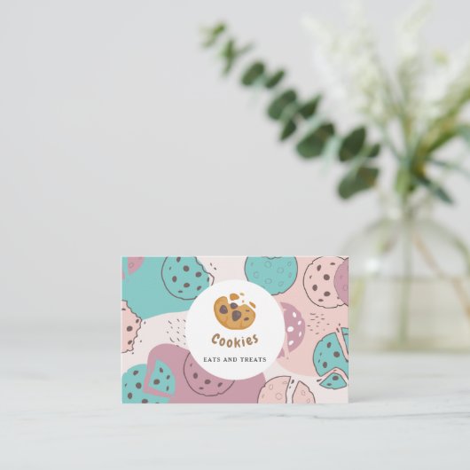 Modernes Kochgeschäft für Bäckerei oder Konditorei Visitenkarte (Stehend Vorderseite)