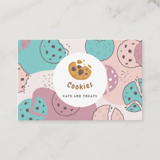 Modernes Kochgeschäft für Bäckerei oder Konditorei Visitenkarte (Vorderseite)