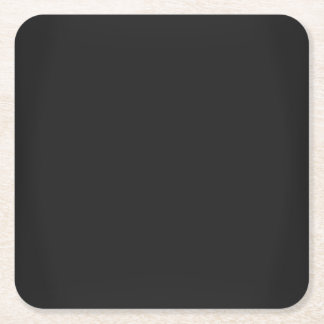 Modernes Kohleschwarz individuell anpassbar Rechteckiger Pappuntersetzer