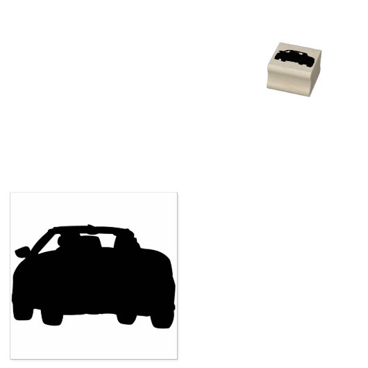 Modernes kompaktes Cabrio Gummistempel (Stempel)