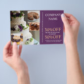 Modernes Konditorgebäck Flyer (Handgriff)