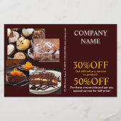 Modernes Konditorgebäck Flyer (Vorne)