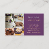 Modernes Konditorgebäck Visitenkarte (Vorderseite)