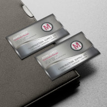 Modernes Konstruktionsmetall, Gerahmt, Monogramm, 