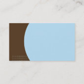 Modernes konzentrisches visitenkarte (Rückseite)