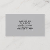 Modernes Konzept für Bauarchitekten Visitenkarte (Rückseite)