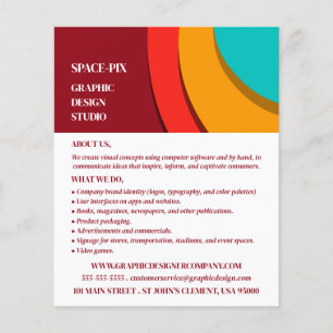 Modernes Konzept, Grafik-Designer-Werbung Flyer