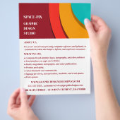 Modernes Konzept, Grafik-Designer-Werbung Flyer (Hand)