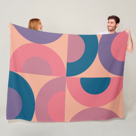 Modernes Korallenmeer aus dem Mittelalter Fleecedecke (Beispiel)