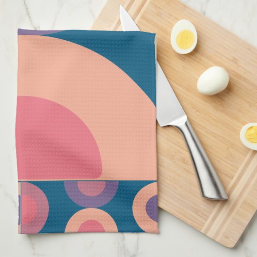 Modernes Korallenmeer aus dem Mittelalter Geschirrtuch (Viertel Falte)