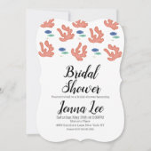 Modernes Korallenriff und Fische Einladung (Vorderseite)