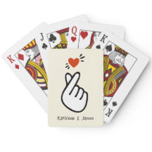 Modernes koreanisches Liebe-Symbol Personalisiert