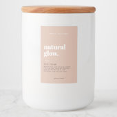 Modernes Kosmetisches Flaschenetiklabel Lebensmitteletikett (Vorderseite)