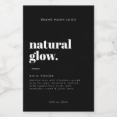 Modernes Kosmetisches Flaschenetiklabel Lebensmitteletikett (Einzelnes Label)