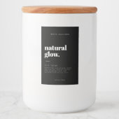 Modernes Kosmetisches Flaschenetiklabel Lebensmitteletikett (Vorderseite)