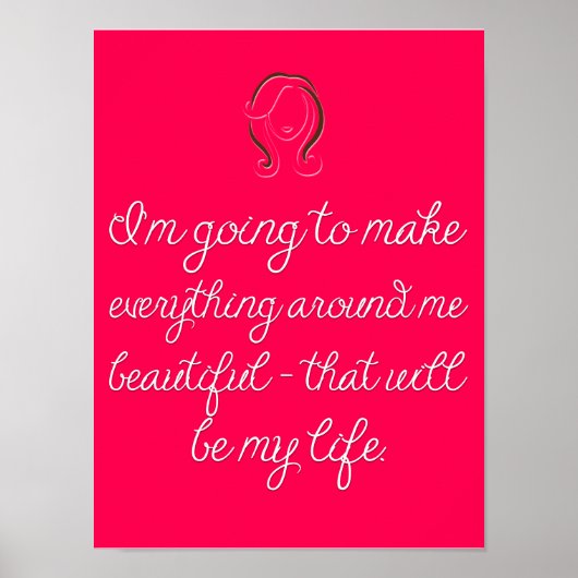 Modernes Kosmetologie-Salon-Poster Poster (Vorne)