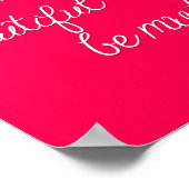 Modernes Kosmetologie-Salon-Poster Poster (Ecke)