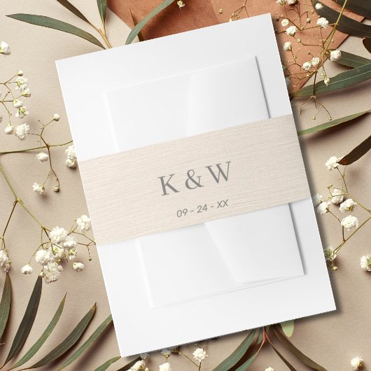 Modernes Kraftstil-Monogramm Einladungsbanderole