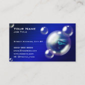 Modernes Kreativblasen-Auto Visitenkarte (Rückseite)