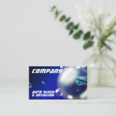 Modernes Kreativblasen-Auto Visitenkarte (Stehend Vorderseite)