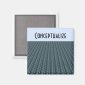 Modernes kreatives Denken - Konzeption Magnet (Vorderseite/Rückseite)