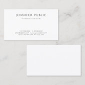 Modernes kreatives Design Einfach Schlicht Berufli Visitenkarte (Vorne/Hinten)