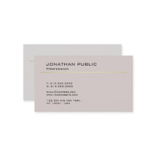 Modernes kreatives Design Minimalistischer Schlich Visitenkarte