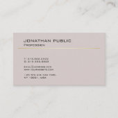 Modernes kreatives Design Minimalistischer Schlich Visitenkarte (Vorderseite)