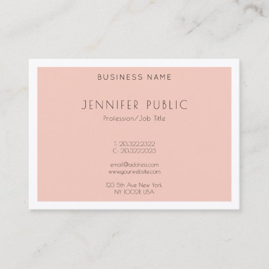 Modernes, kreatives, einfaches Design Trendvorlage Visitenkarte (Vorderseite)