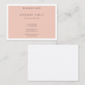 Modernes, kreatives, einfaches Design Trendvorlage Visitenkarte (Vorne/Hinten)