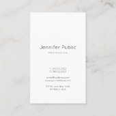 Modernes kreatives handgeschriebenes visitenkarte (Rückseite)