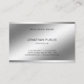 Modernes, kreatives Licht und Berufliches Schatten Visitenkarte (Rückseite)