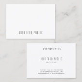 Modernes, kreatives Minimaldesign Beruflich trendy Visitenkarte (Vorne/Hinten)