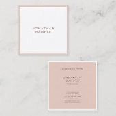 Modernes kreatives, Minimalistisches Berufliches D Quadratische Visitenkarte (Vorne/Hinten)