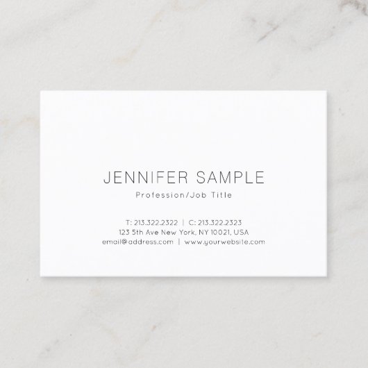 Modernes, kreatives minimalistisches Berufliches D Visitenkarte (Vorderseite)