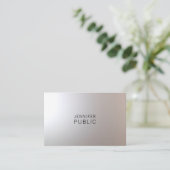 Modernes kreatives Minimalistisches Berufliches Gl Visitenkarte (Stehend Vorderseite)