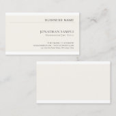 Modernes kreatives Minimalistisches Berufliches Sc Visitenkarte (Vorne/Hinten)