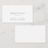 Modernes kreatives Minimalistisches Design Berufli Visitenkarte (Vorne/Hinten)