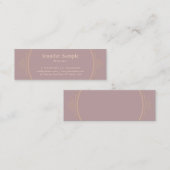 Modernes, kreatives Minimalistisches Design Trendv Mini Visitenkarte (Vorne/Hinten)