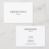 Modernes, kreatives Minimalistisches Template Visitenkarte (Vorne/Hinten)