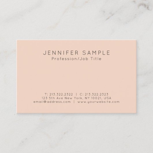 Modernes kreatives und Berufliches Clean Design Visitenkarte (Vorderseite)