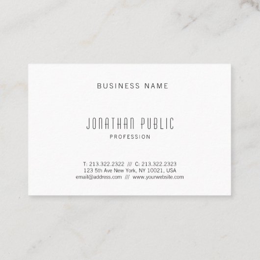 Modernes, kreatives und Berufliches Design Visitenkarte (Rückseite)