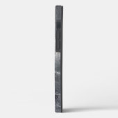 Modernes Krebszeichen im Silver Metal Stil Case-Mate iPhone Hülle (Rückseite / Links)