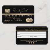 Modernes Kreditkartenzertifikat Visitenkarte (Vorne/Hinten)