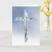 modernes Kreuz Karte (Gelbe Blume)