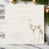 Modernes Kristallschrei-neutrales Weihnachtsfest-P Einladung