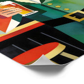 Modernes kubistisches irisches Pubplakat Poster (Ecke)